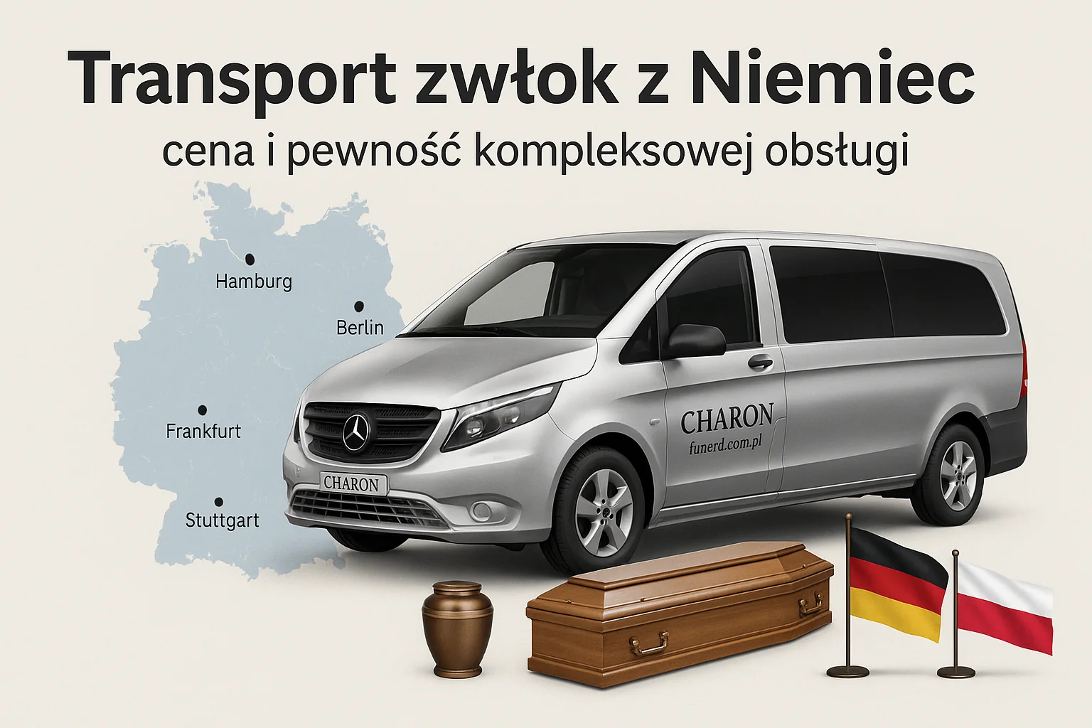 Koszty za transport zwłok z Niemiec transport z niemiec cena - Charon